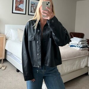 Max Studio London Leather Jacket